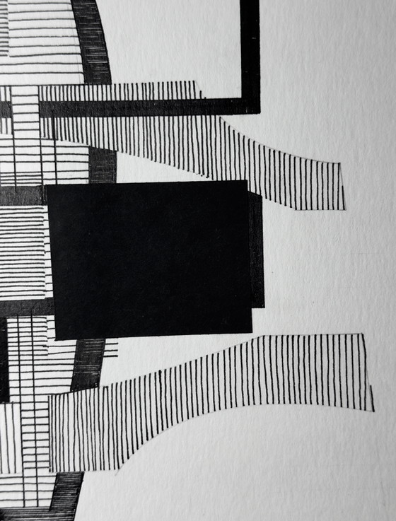 Eugène Eechaut (1928–2019) — Geometrisch abstracte compositie, 1981 – Schilderijen & Tekeningen, Paper (photo 5 of 12)