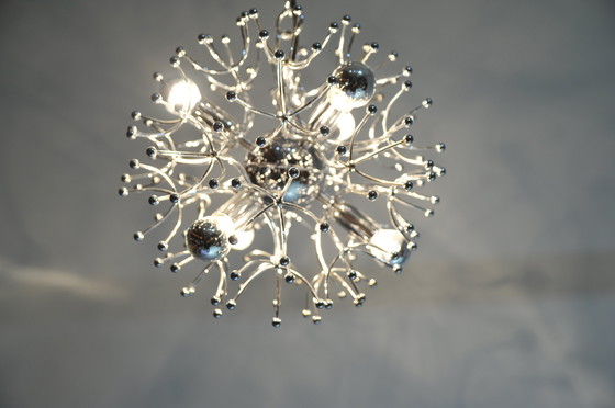 Image 1 of Sputnik plafondlamp in chroom van Gaetano Sciolari