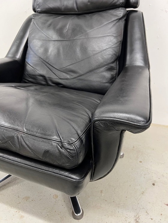 Image 1 of Fauteuil Pivotant Modèle 802 par Werner Langenfeld pour Esa, Danemark, 1970s