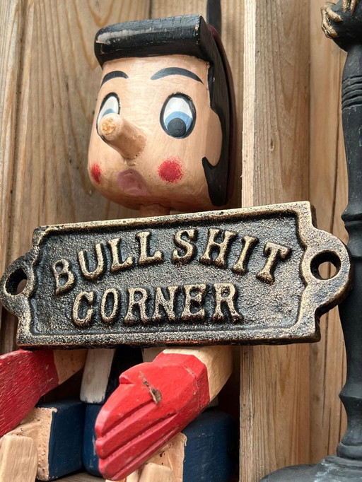 Cast Iron Wall Sign – “Bullshit Corner” - Free Shipping