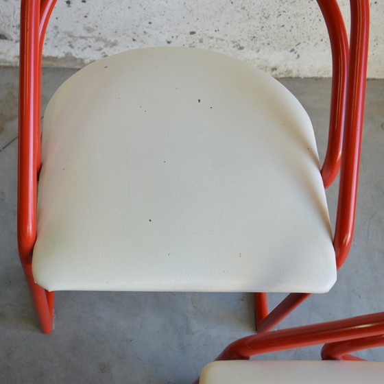Image 1 of 4 chaises tubulaires