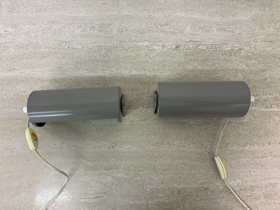 Image 1 of Set di 2 lampade da parete Ikea viola vintage anni &#39;70