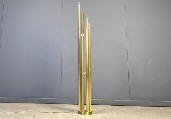 Lampada da terra vintage in ottone, anni '70 – Lampade da terra, Metal, Brass (photo 5 of 8)