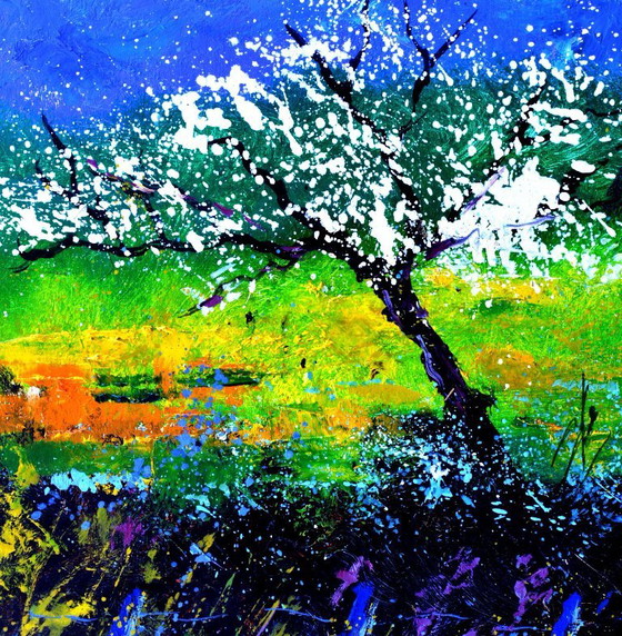 Appletree in spring – P. Ladent, Kunst, Canvas (photo 3 of 5)