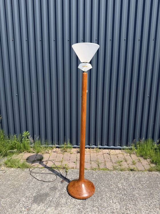 Lampada da terra vintage in teak Domus – Lampade da terra, Plastic, Wood (photo 13 of 14)