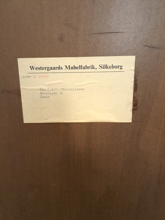 Image 1 of Mid-Century Danish Westergaards, Silkeborg rosewood chest of drawers 6 drawers