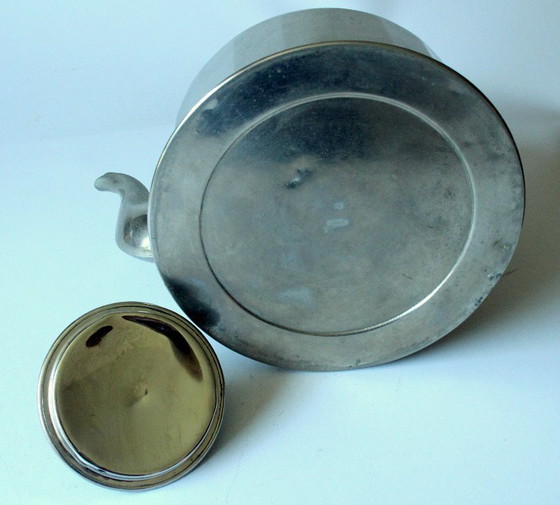 Image 1 of Large old metal teapot/kettle, 1930s/40s