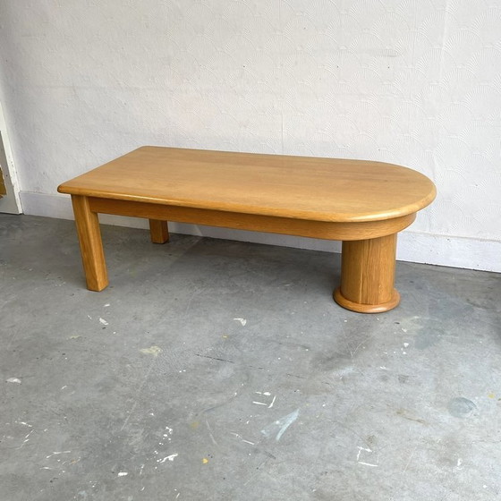 Image 1 of Organic Shaped Wooden Coffee Table Vintage Oak