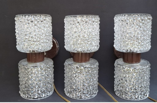 Mid-Century Modern 'Up & Down' Wall Lamps Kamenický Šenov – wandlampen, Glass (photo 2 of 16)
