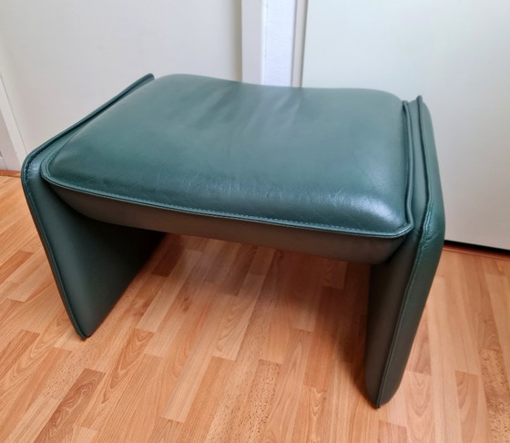Pouf Leolux Bora Bora original en cuir vert foncé – Poufs & repose-pieds, Leather (photo 4 of 11)