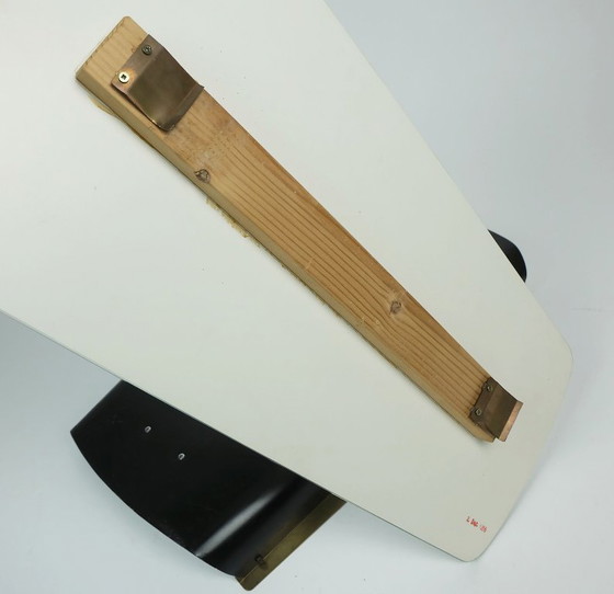 Image 1 of SPECCHIO DA PARETE moderno di metà secolo degli anni '50 e '60 con cornice in metallo e ottone