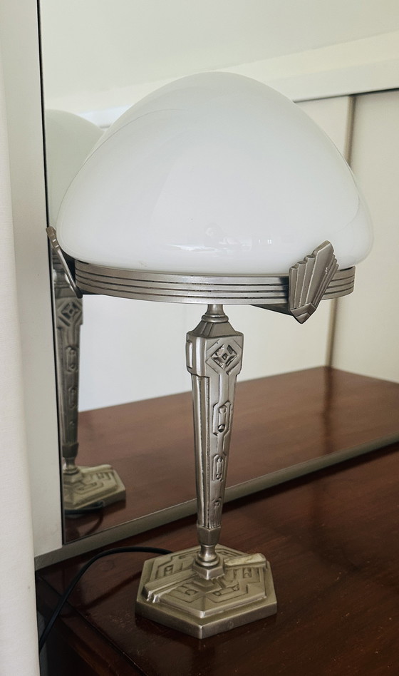 Image 1 of Antike Tischlampe im französischen Art-déco-Stil