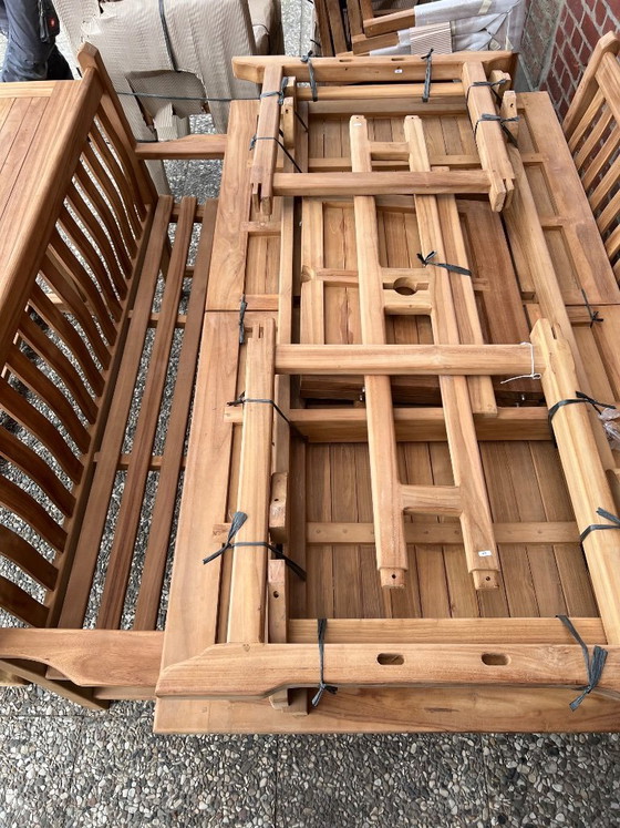 Image 1 of TEAK Original Garden Furniture Set, NEW