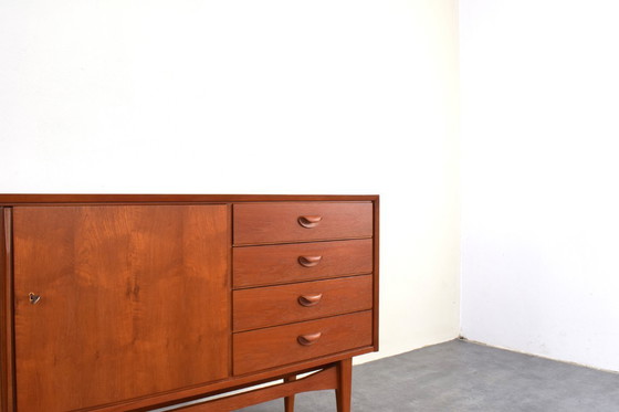 Image 1 of Mid-Century teakhouten dressoir van Heinrich Althoff, jaren 60.
