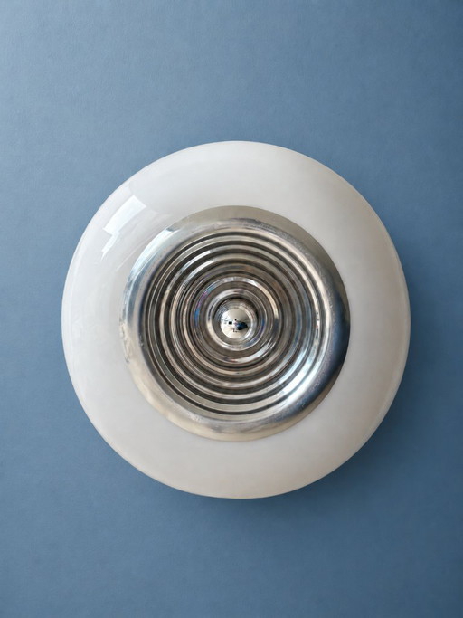 Exceptional "Bianco e Nero" Pendant Lamp by Achille & Pier Giacomo Castiglioni for Flos – Perfect Condition – 1968