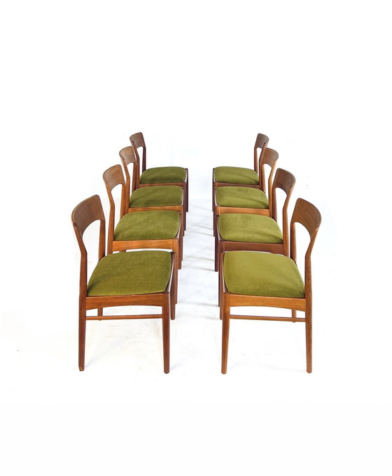 Image 1 of 8x Henning Kjærnulf restaurado, Korup Stolefabrik '60