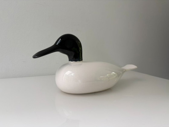 Image 1 of Vintage Scandinavian ceramic duck – stylized design – 32 cm