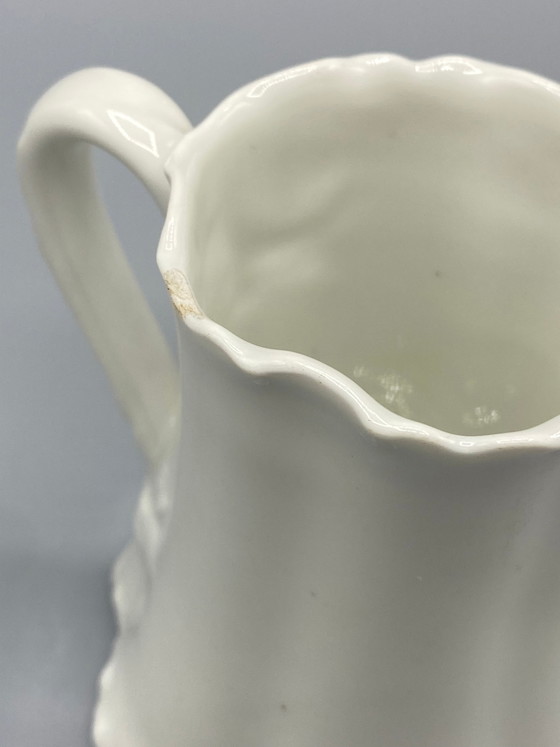Haviland France Creamer - White Gadrooned Porcelain - Limoges – Decorative Objects (photo 3 of 5)