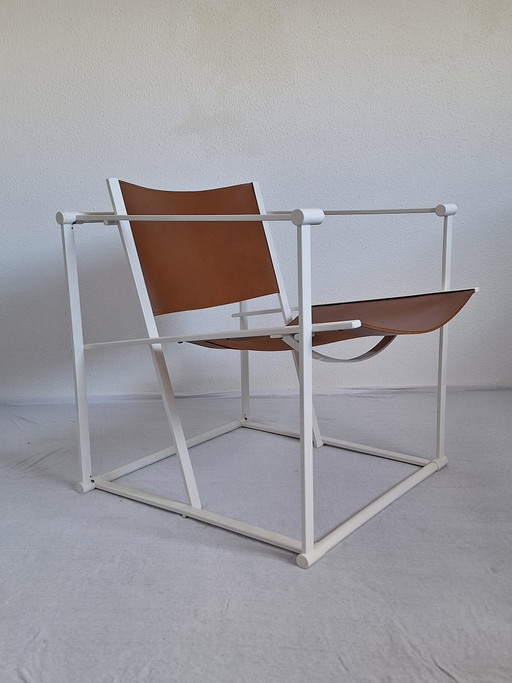Fauteuil Cube Pastoe FM 62 Radbout Van Beekum 1980 – Metal, Leather (photo 2 of 12)