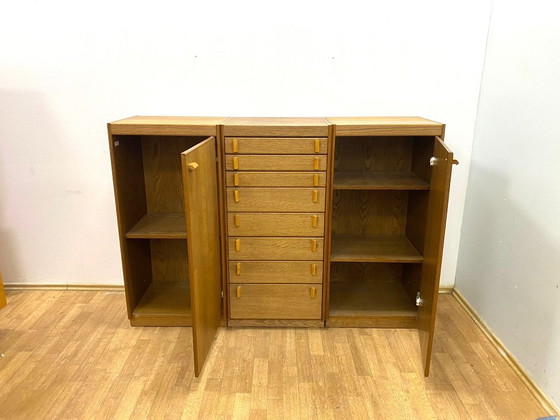 Image 1 of Vintage Cabinets with Drawers, Czech Design, 1980s