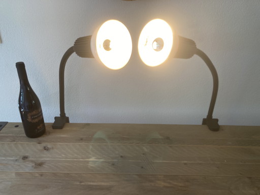 2x Philips Table Lamp Flexible Clamp Spot 1980s