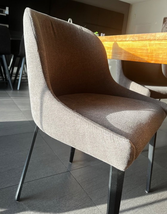 Image 1 of 10x grijze kuipstoelen Sitino 