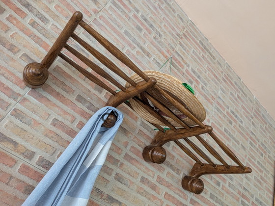 Appendiabiti antico, Legno, Marrone (foto 3 di 7)