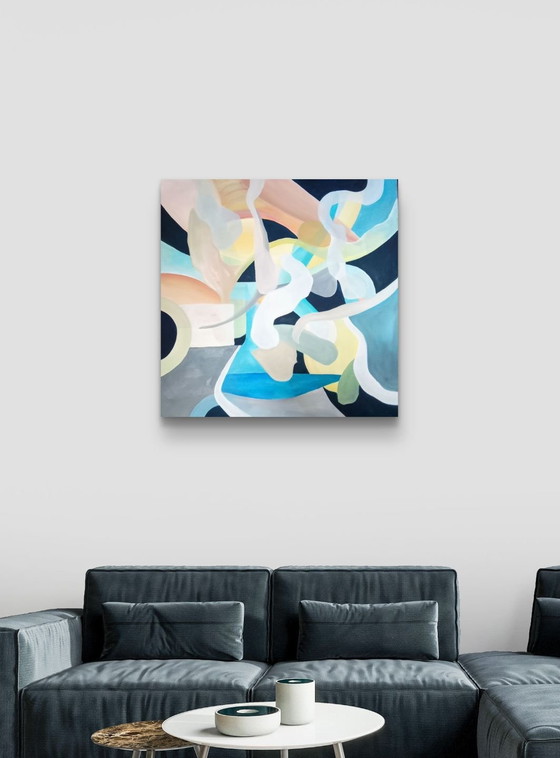 Image 1 of Acrylic painting #bluedream 100x100