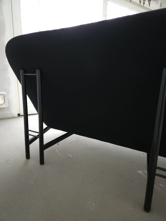 Canapé design Artifort F815 – Theo Ruth – Laine noire – Vintage – Canapés 2 places, Wool (photo 3 of 15)
