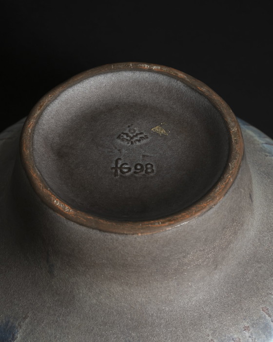 Image 1 of Karlsruher Majolika Keramiek Fruitschaal Fridegart Glatzle West Duits Aardewerk