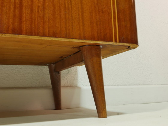 Image 1 of Vintage hallway cabinet / multi-purpose cabinet / linen cupboard – Mid-century walnut cabinet, 1960s, Germany