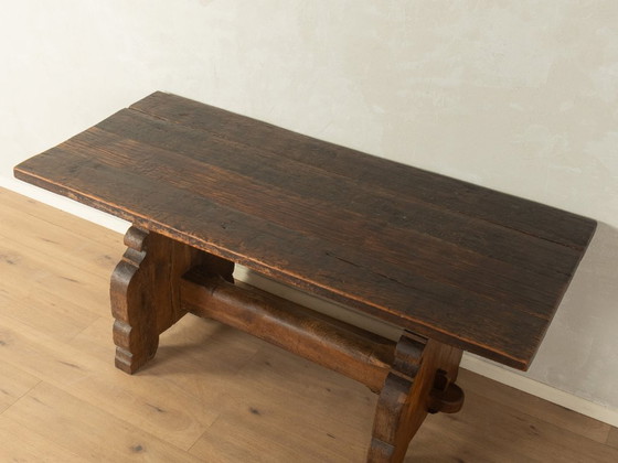 Brutalist solid wood table, 1970s – Dining tables (photo 7 of 8)