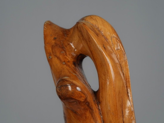 Organische houtsculptuur van H. Hinfelaar, Nederland, jaren 80. – Beeldhouwkunst, Wood (photo 7 of 9)