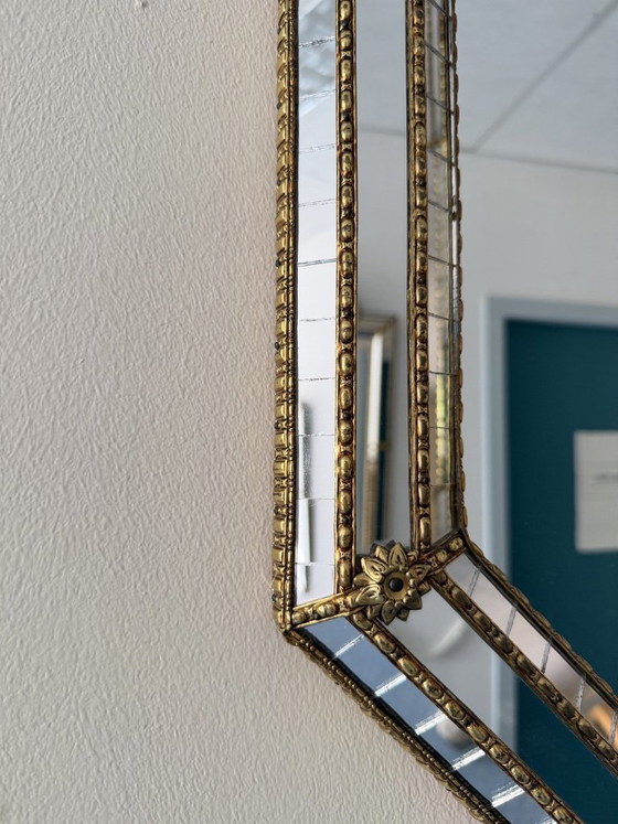 Image 1 of Spaanse vintage mozaïek spiegel