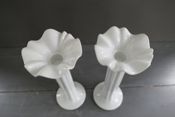 Image 1 of Ensemble de chandeliers vintage Hutschenreuther Wolf Karnagel.