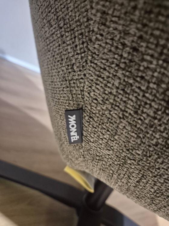 Image 1 of Montel Caesar - Swivel armchair - NEW - Green - Gray - Fabric