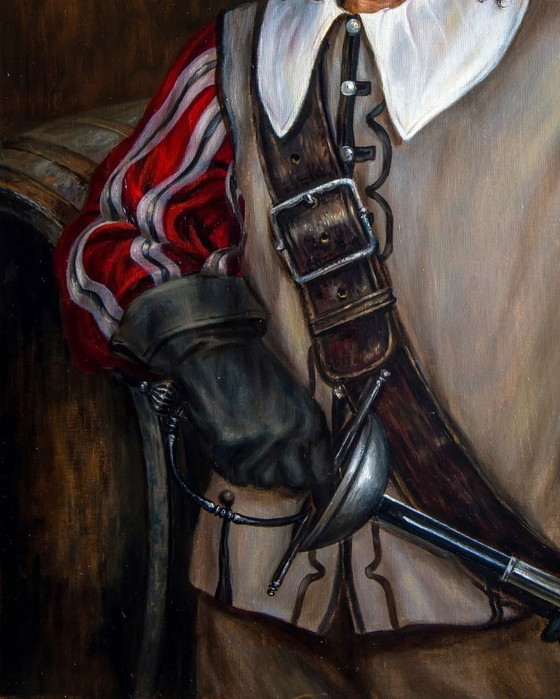 Original Oil Painting The Evening Ceases To Be Languid - Based On A. Dumas's "The Three Musketeers" (photo 6 of 7)