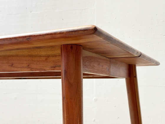 Image 1 of Dining table made of acacia wood, 1960s/70s