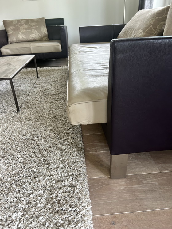 Canapé et causeuse Montis – Coins salon, Leather, Metal (photo 4 of 5)
