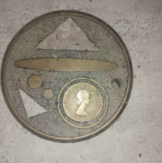 Image 1 of Rare Renato Zevi for FEDAM Coffee Table – 1970s Hollywood Regency – Adjustable Height