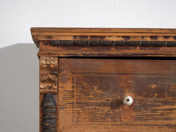 Antique chest of drawers with porcelain handles (c.1920) #77 (photo 37 of 40)