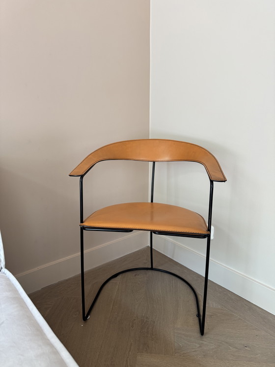 6 sedie da pranzo vintage modello 'Ursula' del marchio italiano Arrben – Leather (photo 4 of 7)