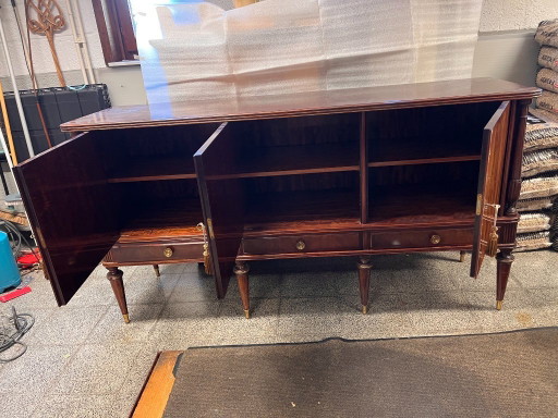 Stunning classic Empire-style sideboard – Flamed mahogany in top condition!