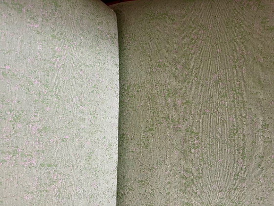 Sofá moderno de diseño danés (con patas de trineo estructura sólida) – Sofás de 2 plazas, Textil, Madera (photo 4 of 7)
