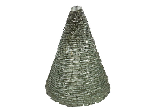 Lampe Pyramide Vintage - Construite à partir de morceaux de verre - Moderne - Verre et Métal - France - 70's
