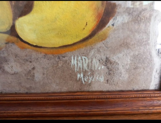 Image 1 of rare triptych of Mexican amateur art – signed Marín México