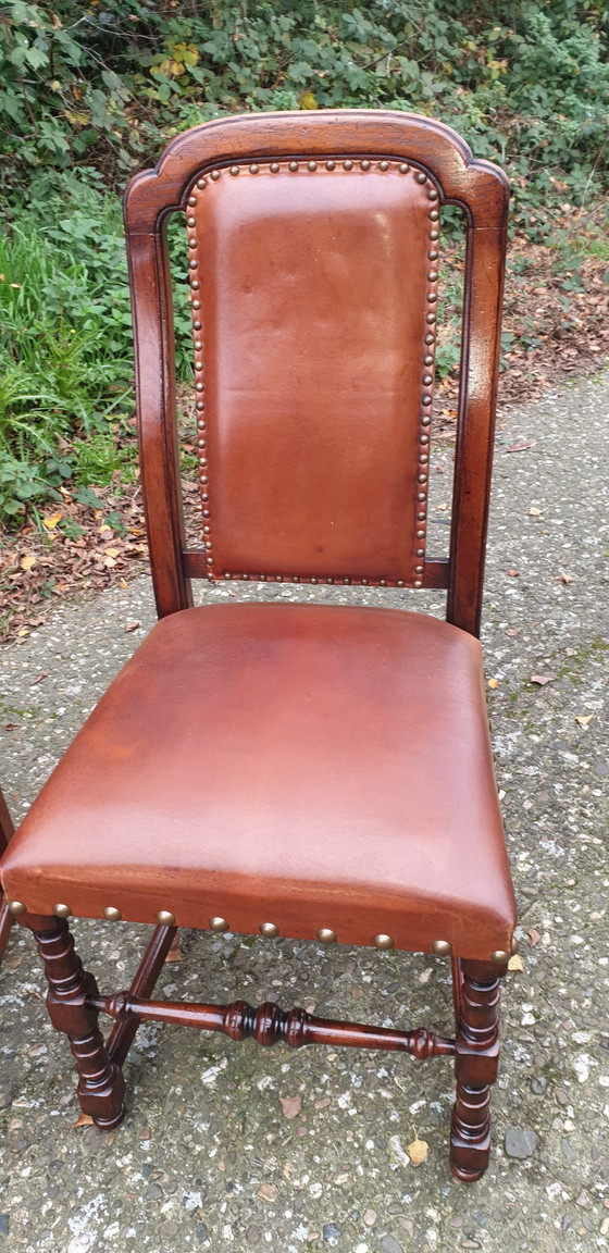 Image 1 of Rac leather dining chairs