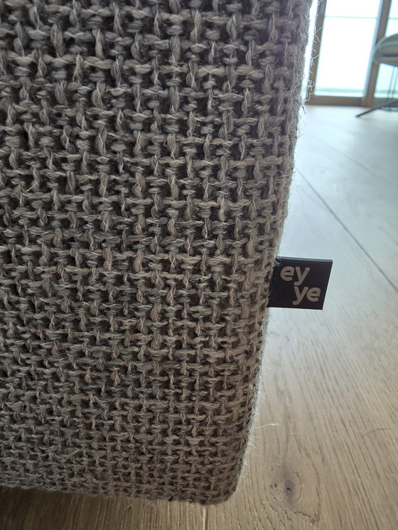 Image 1 of Canapé d'angle EYYE Cella avec repose-pieds, accoudoir et coussins en cuir