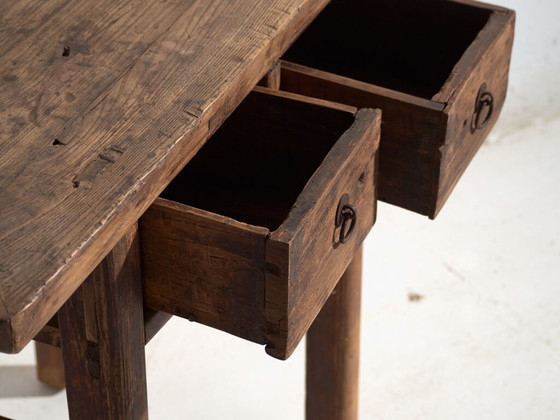 Consolle antica in legno di olmo – Cina, circa 1920 – Console, Iron (photo 31 of 40)