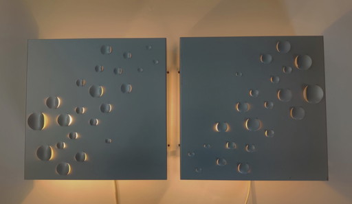 Two Raak Wall Lamps Designer Evert Jelle Jelles Type C1627